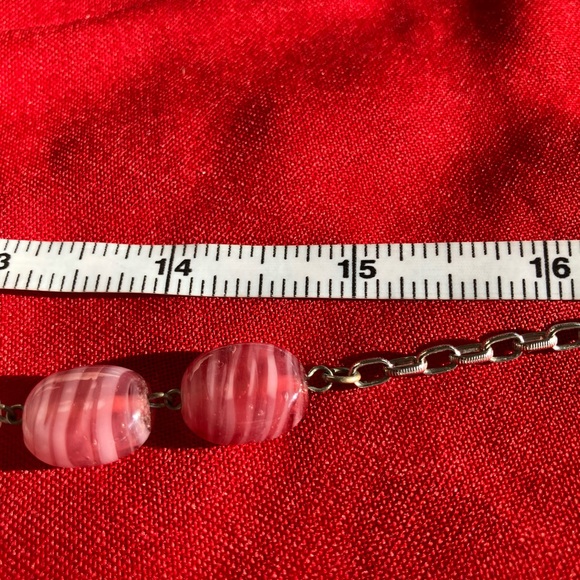 Pink Rose Quartz Pendant Necklace and Bracelet Set - Picture 8 of 16